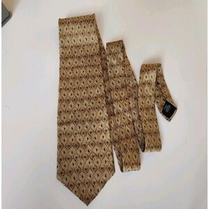 Geoffrey Beene Classic Luxury Tie Paisley Printed Silk Necktie Made In USA